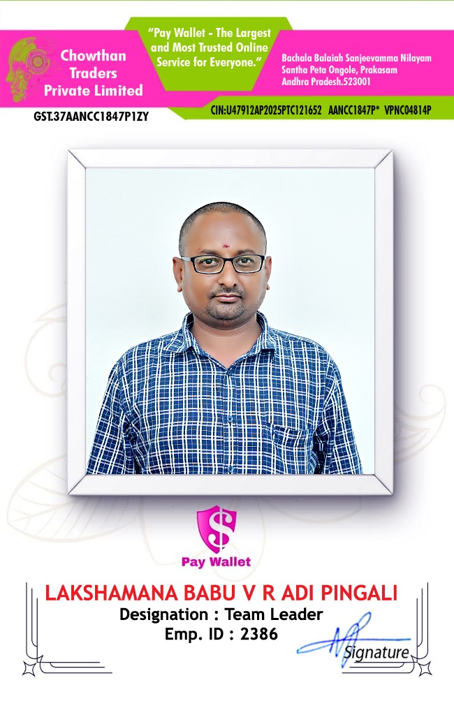 LAKSHMANA BABU V R ADI PINGALI